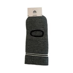 Autumn Headwear Black & White Striped Balaclava